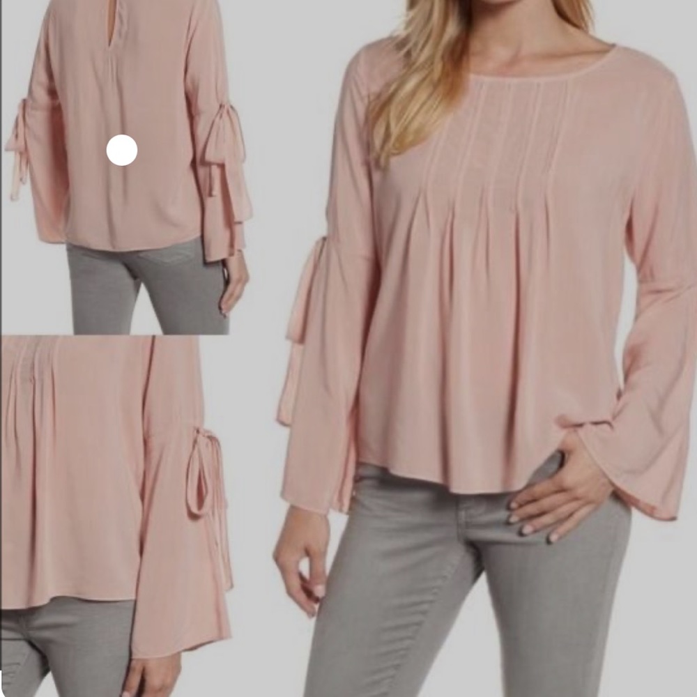 Velvet by Graham and Spencer blush pink Blouse